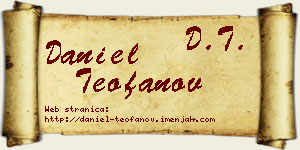 Daniel Teofanov vizit kartica